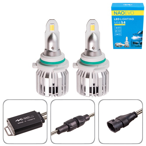 Лампы NAOEVO S4/LED/HB4/Flip Chip/9-16V/2*30W/3600Lm/EMERGENCY3000K/3000K/4300K/ 6500K (S4-HB4)