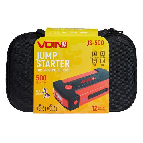 Пусковий пристрій портативний VOIN JS-500 9000mAh/33,3Wh/12V START-250A/500A/ JS-500