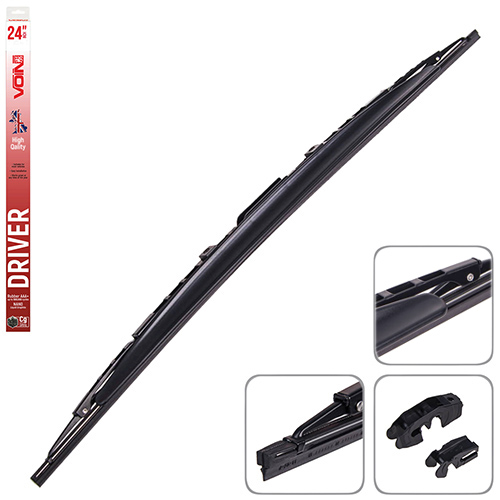 Щетки стеклоочистителя каркасные со спойлером VOIN 24"-600мм (TP605SWS-24") DRIVER (VD-24600)