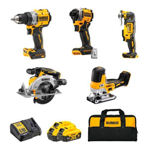 Набор из пяти инструментов аккумуляторных DeWALT DCK502P3