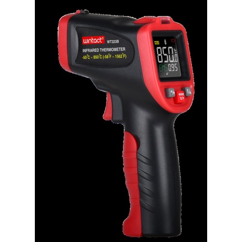 ИК пирометр (цв. дисплей, термопара) -50-850°C WINTACT WT323B
