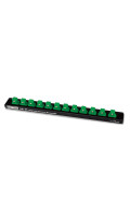 Тримач планка магнітна для головок 3/8"*280*12PCS TOPTUL PBKB3B2612