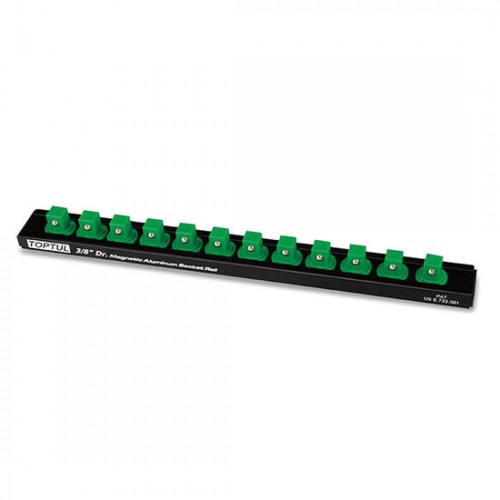 Держатель планка магнитная для головок 3/8"*280*12PCS  TOPTUL PBKB3B2612