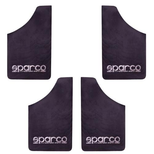 Брызговики SPARCO малый черный к-кт 4шт (РЕЗИНА) 230*270 (64576)