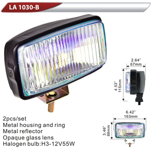 Фара дополнительная   DLAA 1030B-RY/H3-12V-55W/163*88mm (LA 1030B-RY)