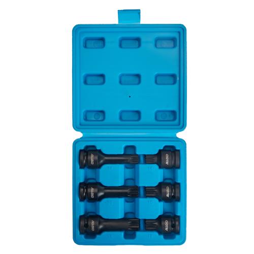 Набор ударных бит SPLINE M14 M16 M18. (L-78мм / L-43мм) NUB-2505 Alloid.