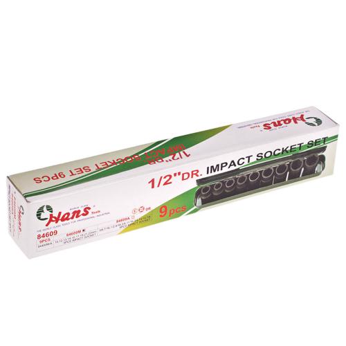Набор ударных торцевых головок 1/2" DR(10-22) 9 пр. HANS 84609M