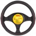 Чехол руля VLOD-L282 BK/RD S черн-красн/БО/перф/кожа (VLOD-L282 BK/RD S)