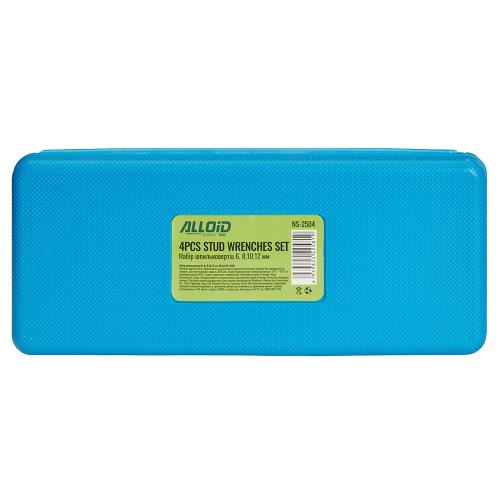 Набор шпильковертов. 6, 8,10,12 мм. NS-2504 Alloid