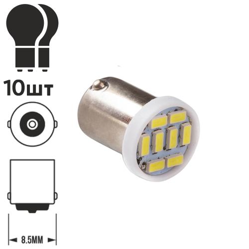 Лампа PULSO/габаритная/LED T8,5/8SMD-3014/12v/0.5w/40lm White (LP-274061)