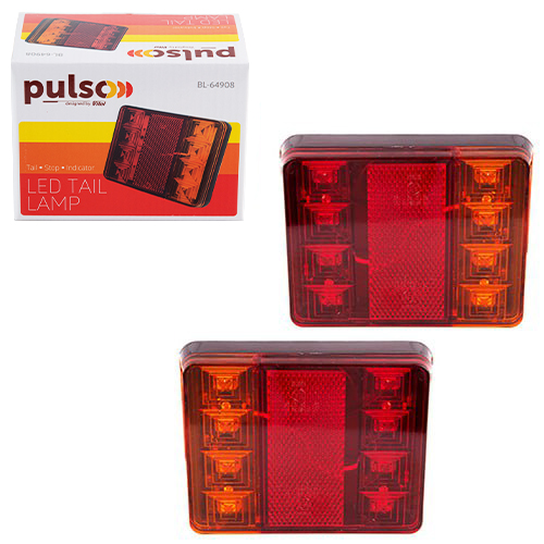Фонарь задний BL-64908 8LED/12V/120х95х23mm/2шт (BL-64908)
