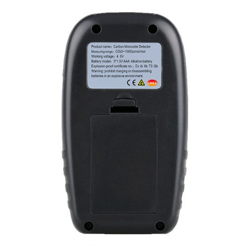 Газоанализатор СО + термометр (0-1000 ppm, 0-50°C) WINTACT WT8825