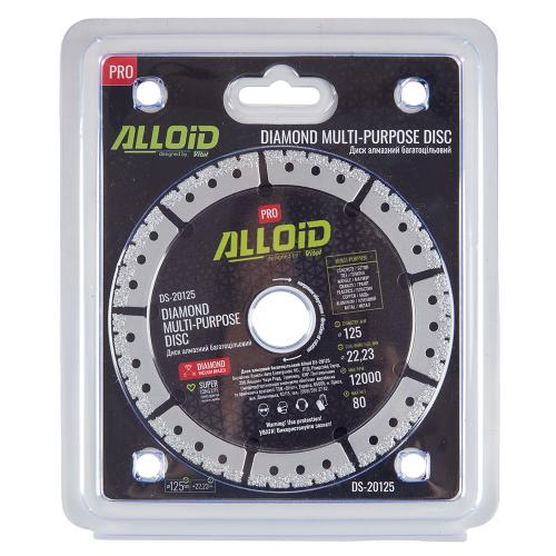 Диск алмазний багатоцільовий Alloid Pro 125мм