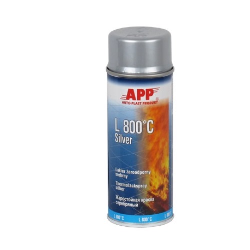 APP Краска аэрозольная L650*C Black Spray, серебристый 400ml (210433)