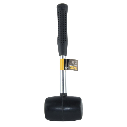 Киянка резиновая черная 450 г металлическая обрезиненная рукоятка SIGMA (4317481)