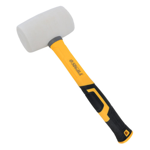Киянка резиновая белая 450 г фиберглассовая рукоятка SIGMA (4317301)