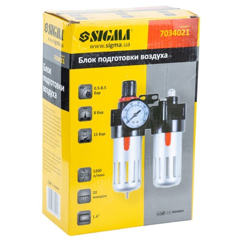 Блок підготовки повітря 1/4" SIGMA (7034021)