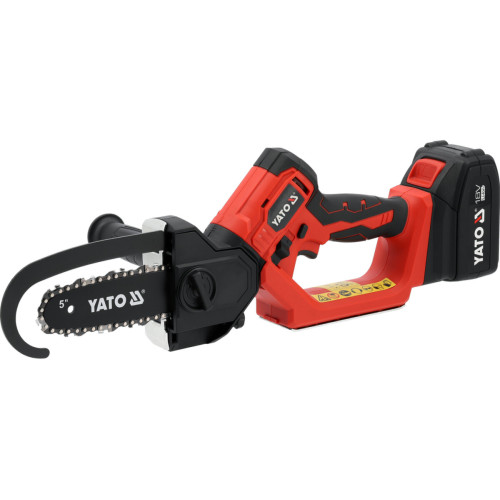 Пила ланцюгова акумуляторна YATO теслярська: 18 В Li-Ion 4 АГод, шина- 5