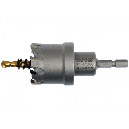 Сверло коронка по металлу TCT Ø35 x103 мм, YATO YT-44060