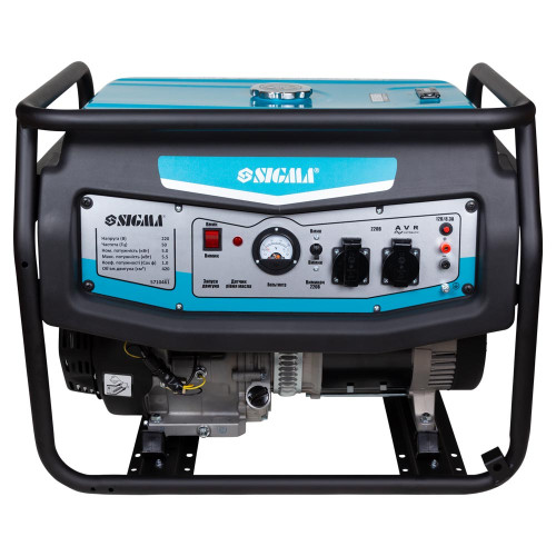 Генератор бензиновий 230В 3.5/4.0кВт 4-х тактний ручний запуск SIGMA (5710431)
