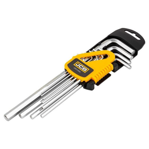 Набір Г-подіб. ключів екстра довгих HEX 10 од. (1,27 мм-10 мм) JCB Tools JCB-5102XL