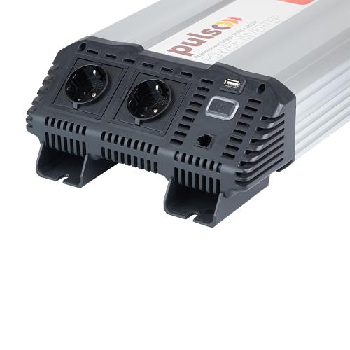 Преобраз. напряжения PULSO/ISU-1500/12V-220V/1500W/USB-5VDC2.0A/син.волна/клеммы (ISU-1500)