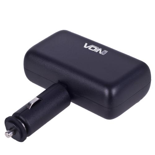Разветвитель прикуривателя VOIN 2 выхода + 2USB 2400mA 12/24V SC-2004 изм. угол (SC-2004)