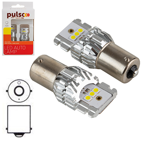 Лампа PULSO/габаритная/LED 1156/BA15s/6SMD-2835/9-18v/1050lm (LP-66156W)