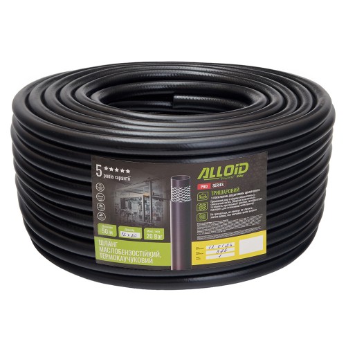 Шланг маслобензостойкий термокаучуковый Alloid Pro 12 × 20 мм, 50 м до 20 бар GR-67692