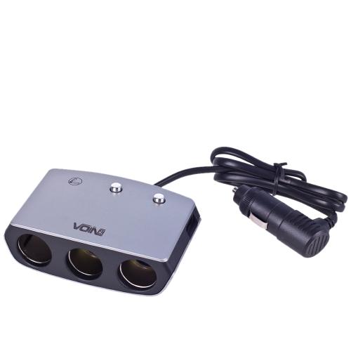 Разветвитель прикуривателя VOIN 3 выхода + 1USB 2400 mA 12/24V SC-3005 провод (SC-3005)