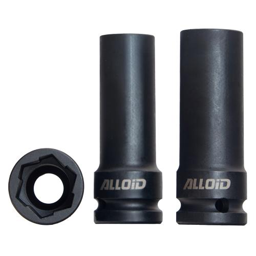 Набор ударных головок для поврежденных граней 1/2" (17 /19 /21 мм) NUG-2503 Alloid