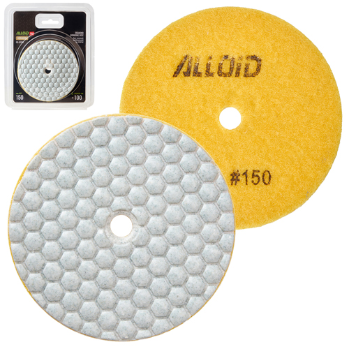 Круг алмазний шліфувальний на липучці ALLOID PRO HEXAGON 100 мм,  зерно  150