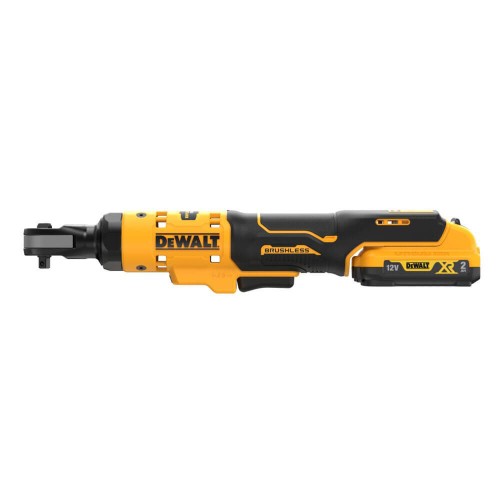 Гайковерт кутовий - тріскачка акумуляторний безщітковий 3/8”, 81 Нм; DeWALT DCF503D1