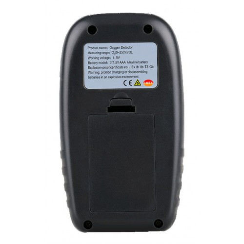 Датчик концентрації кисню O2 + термометр (0-25% VOL, 0-50 °C) WINTACT WT8821