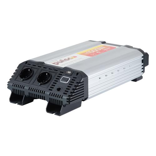 Преобраз. напряжения PULSO/ISU-1500/12V-220V/1500W/USB-5VDC2.0A/син.волна/клеммы (ISU-1500)