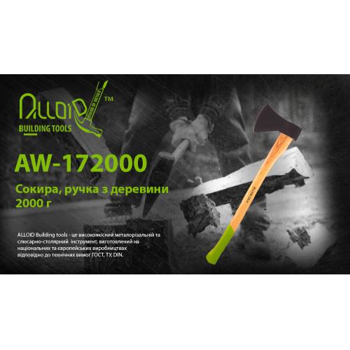 Сокира, ручка з деревини 2000г (AW-172000) Alloid (AW-172000)