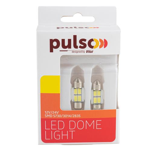 Лампа PULSO/софитные/LED SV8.5/T11x31mm/4 SMD-5730/9-18v/130Lm (LP-62031)