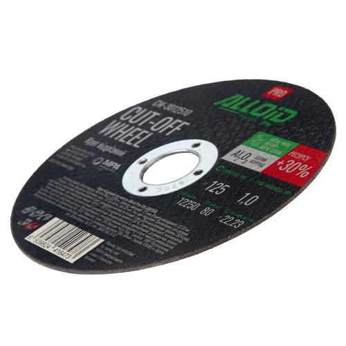 Круг отрезной по металлу Alloid Pro 41 14А 125*1,0*22,23мм
