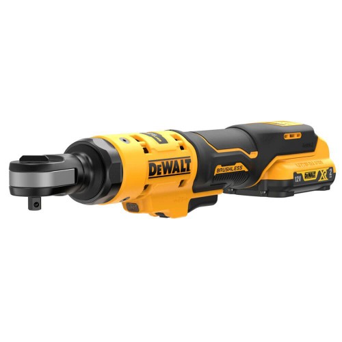 Гайковерт кутовий - тріскачка акумуляторний безщітковий 3/8”, 81 Нм; DeWALT DCF503D1