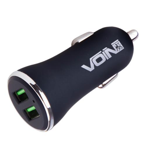 Автомобильное зарядное устройство VOIN, 2USB QC3.0 36W 12/24V (3.6-6.5V*3A,6.5-9V*2A,9V-12V*1.5A) (C-36144Q)