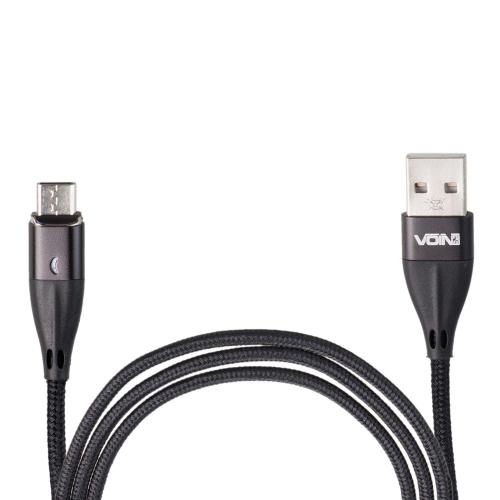 Кабель магнитный VOIN USB - Type C 3А, 2m, black (быстрая зарядка/передача данных) (VP-6102C BK)