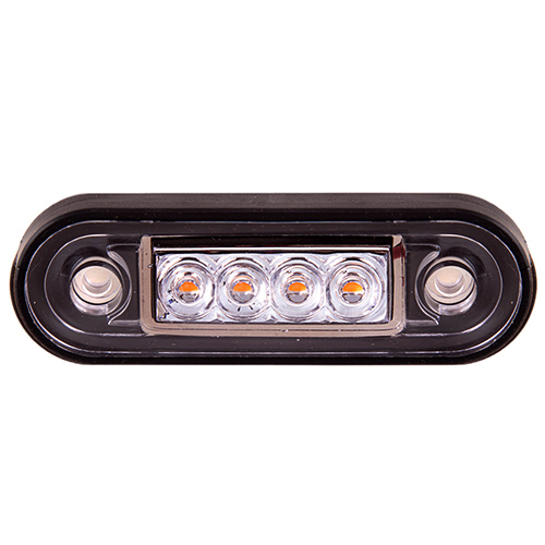 Повторювач габариту (палець подвiйний) 4 LED 12/24V жовтий (TH-0011-yellow)