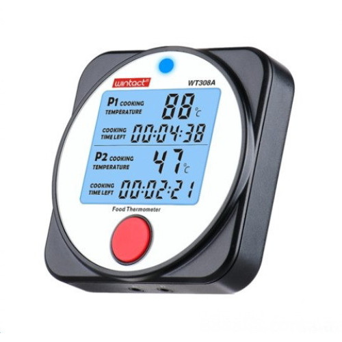 Термометр цифровий для барбекю 2-канальний Bluetooth, -40-300 °C WINTACT WT308A