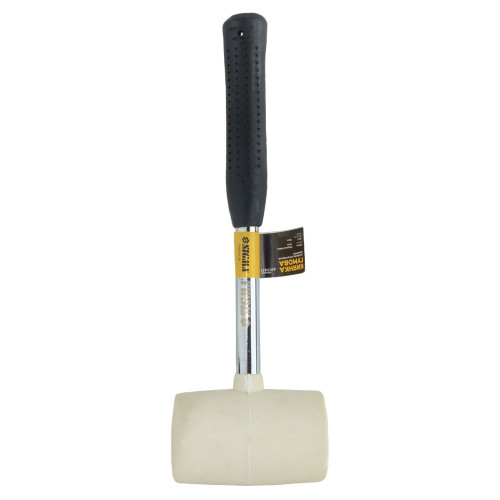 Киянка резиновая белая 450 г металлическая обрезиненная рукоятка SIGMA (4317421)