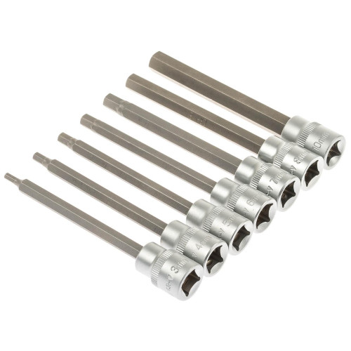 Набір екстра довгих біт HEX 3-10мм 1/2" - 7 шт. SATRA S-SLH738