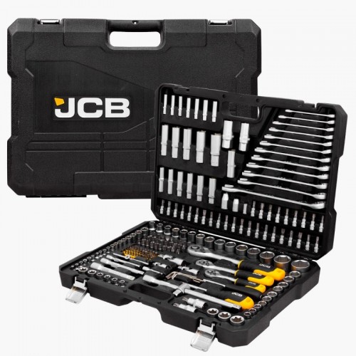 Набор инструментов комбинированный 216 шт JCB Tools 1/4", 3/8", 1/2" JCB-38841