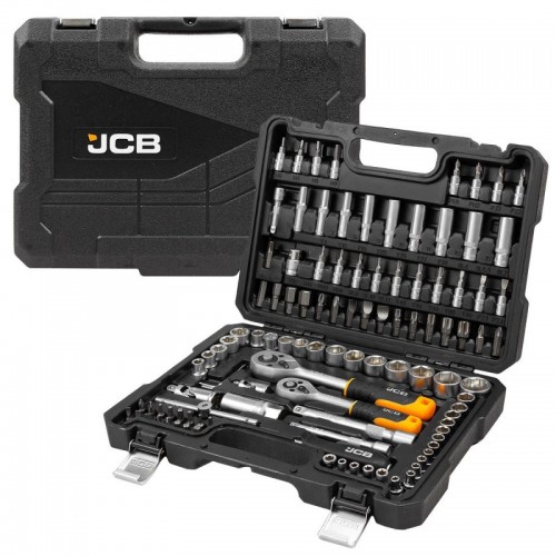 Набір інструментів 108 од. 1/4", 3/8" (6-гр.) (4-22мм) JCB Tools JCB-41082-5DS