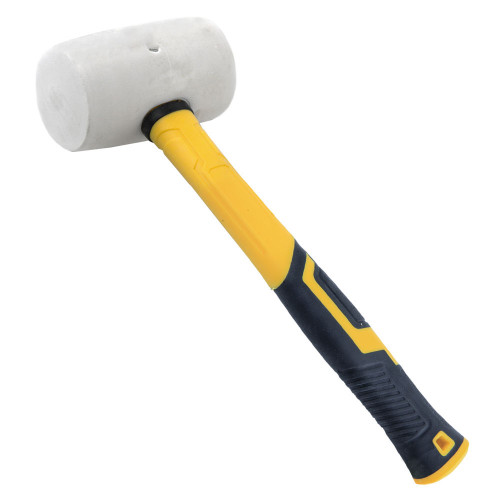Киянка резиновая белая 680 г фиберглассовая рукоятка SIGMA (4317311)