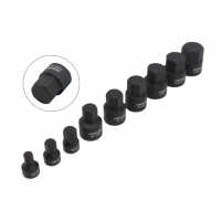 Набор ударных бит HEX 1/4", 3/8" (6-19 мм) 9 ед. ASTA A-1M9HEX