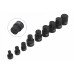 Набор ударных насадок дюймовых HEX 1/4", 3/8" (1/4"-3/4") 9 ед. ASTA A-1Z9S